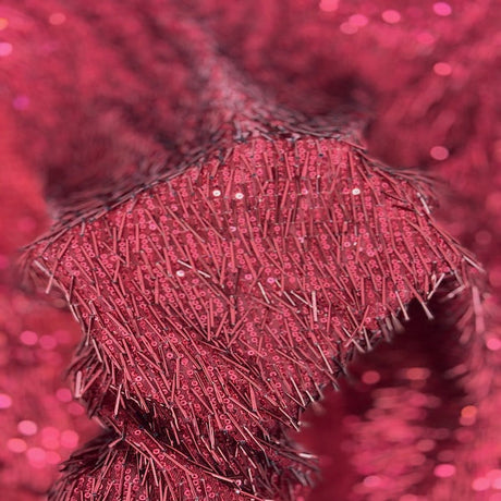Stretch Sequins Fabric French Fringe