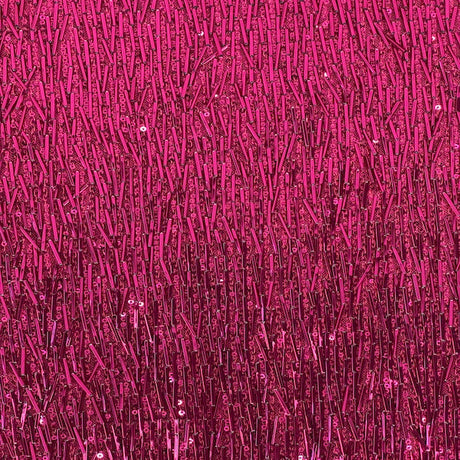 Stretch Sequins Fabric French Fringe