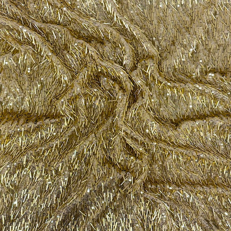 Stretch Sequins Fabric French Fringe