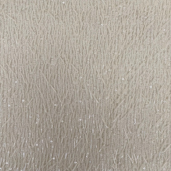 Stretch Sequins Fabric French Fringe