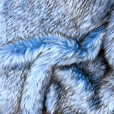 Faux Fur Fabric Husky Print Long Pile Shaggy