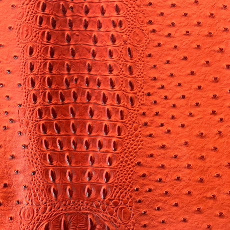 Gatorich Faux Leather Vinyl Fabric - Textured Solid Colors, 54/56" Width (1 Yard)
