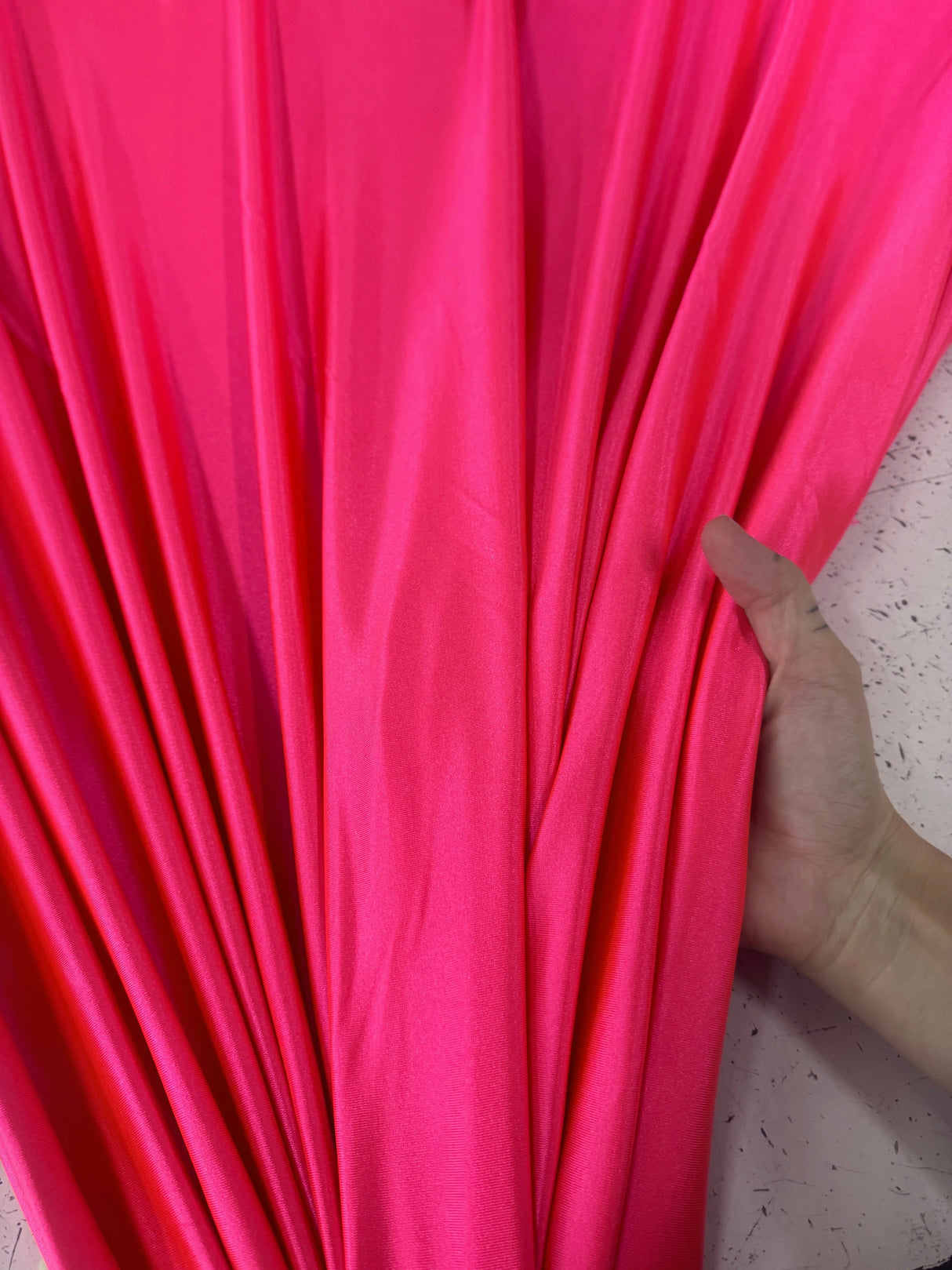 Shiny Nylon Spandex Fuchsia Neon