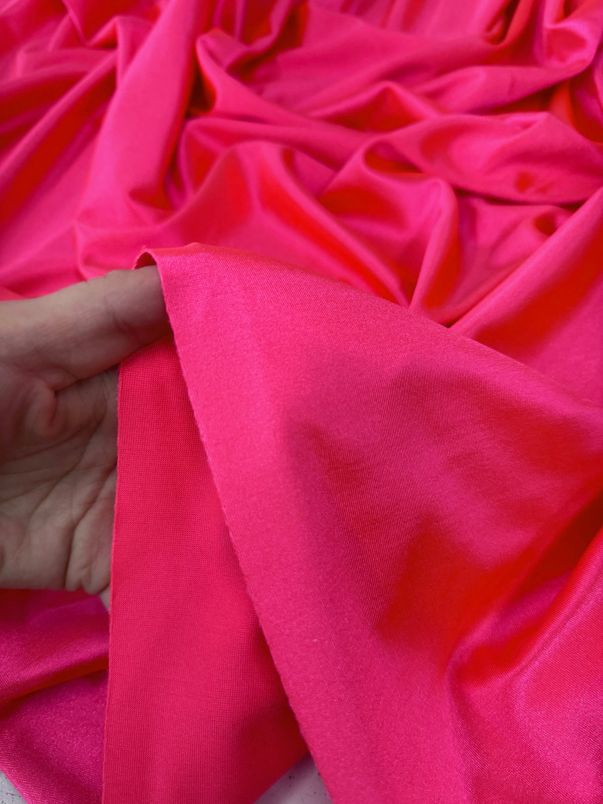 Shiny Nylon Spandex Fuchsia Neon