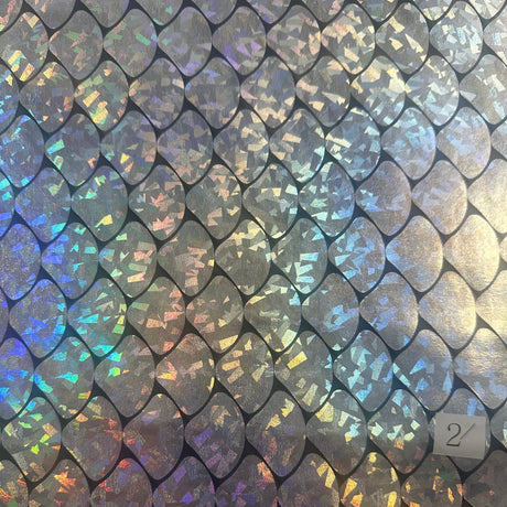 Nylon Spandex Hologram Mermaid Shell Fabric