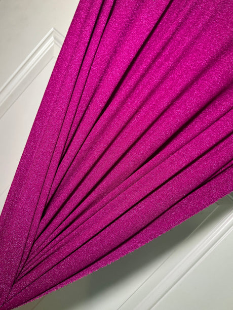 Magenta Stretch Metallic Lurex Knit