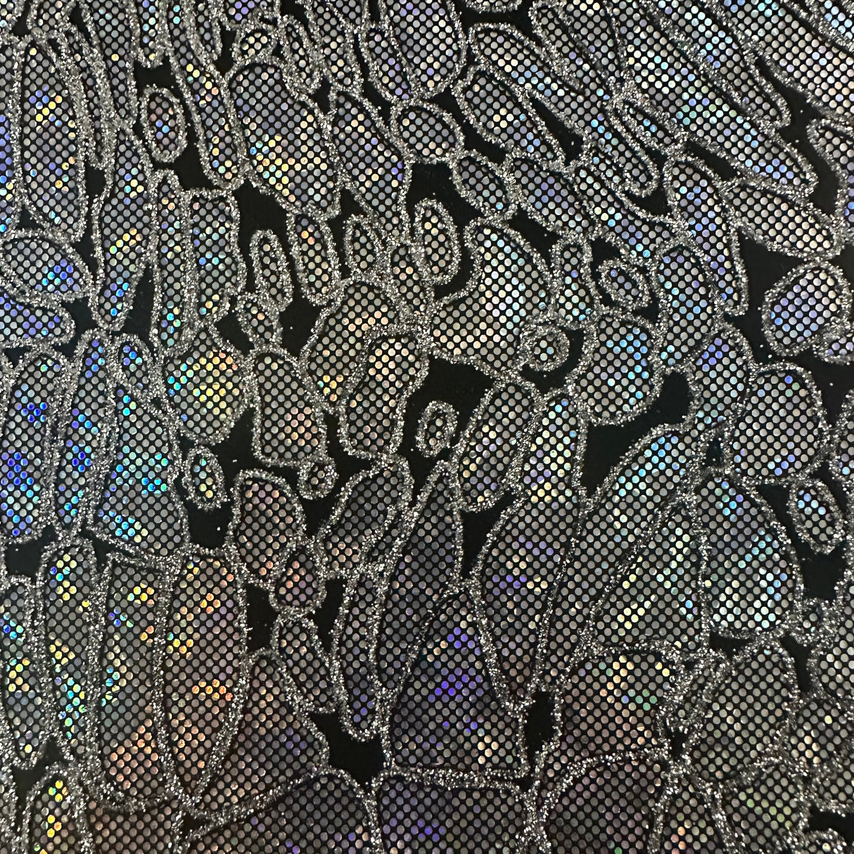 Nylon Spandex Maze Hologram Fabric 60"