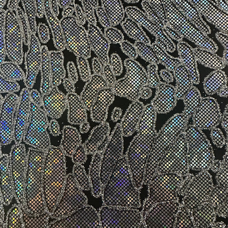 Nylon Spandex Maze Hologram Fabric 60"