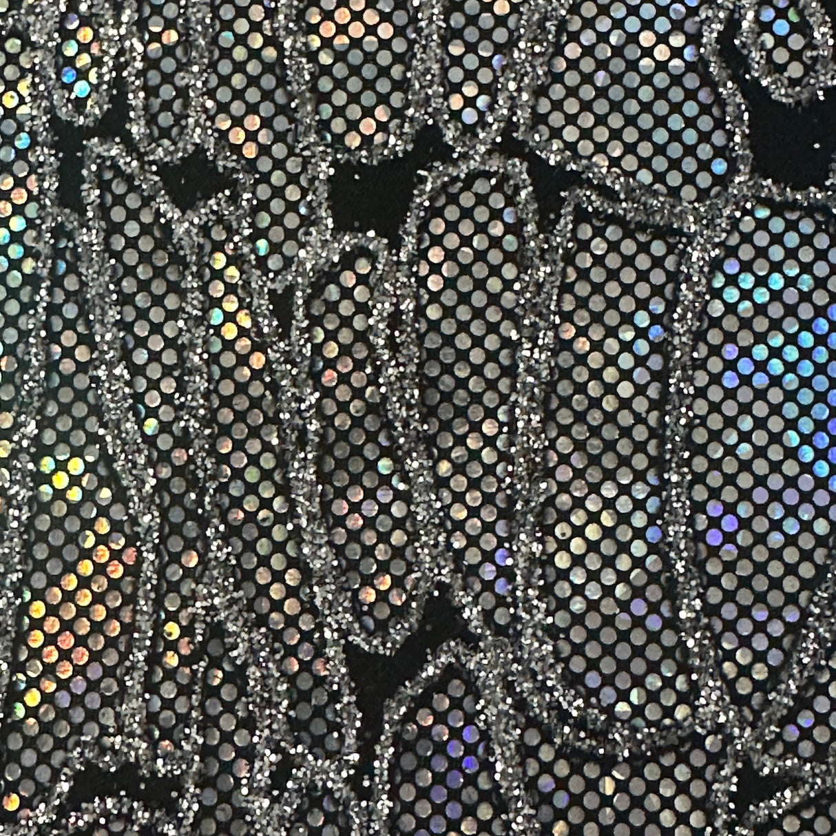 Nylon Spandex Maze Hologram Fabric 60"