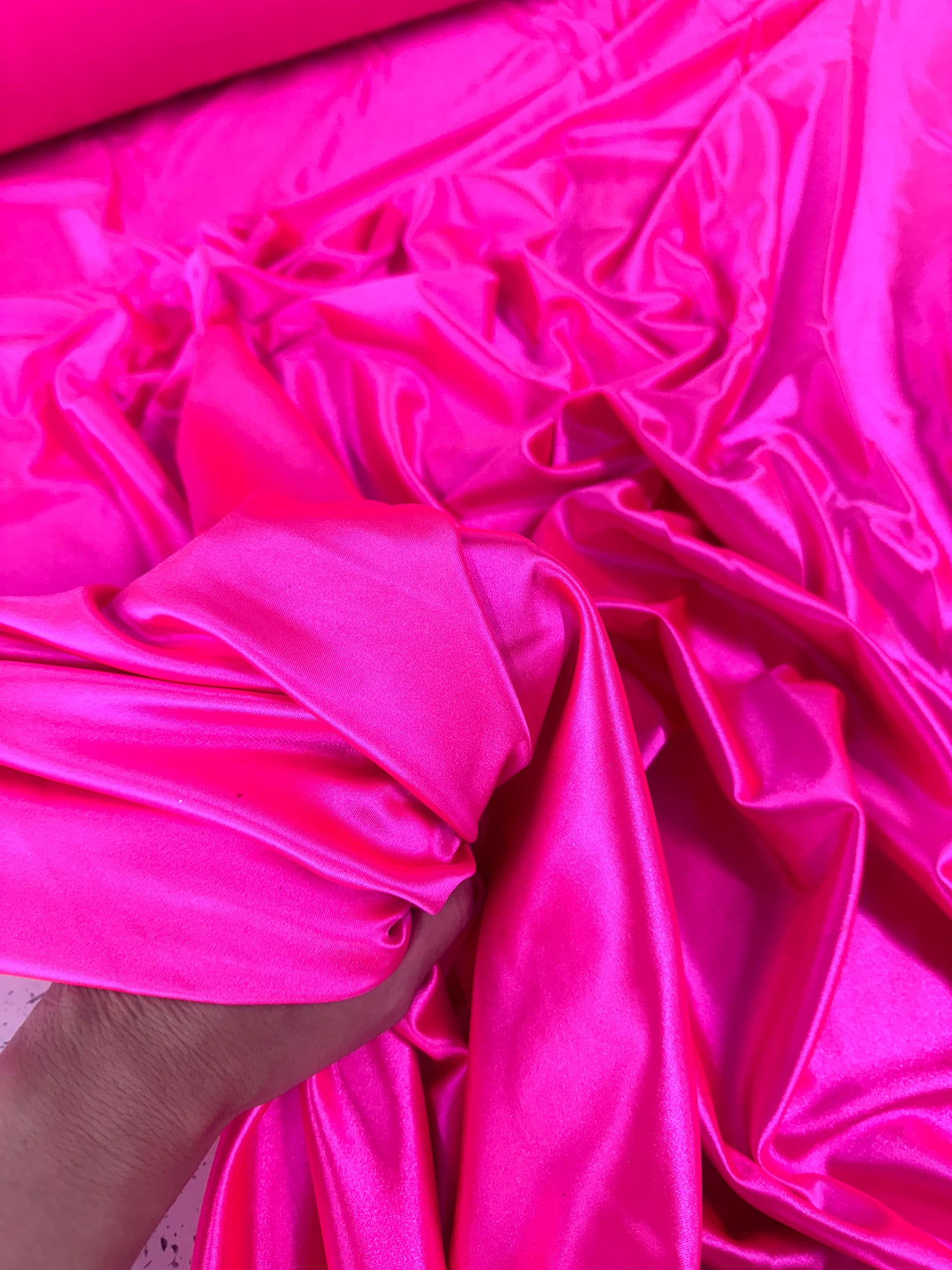 Shiny Nylon Spandex Hot Pink