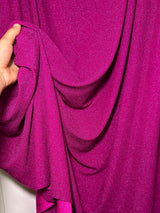 Magenta Stretch Metallic Lurex Knit