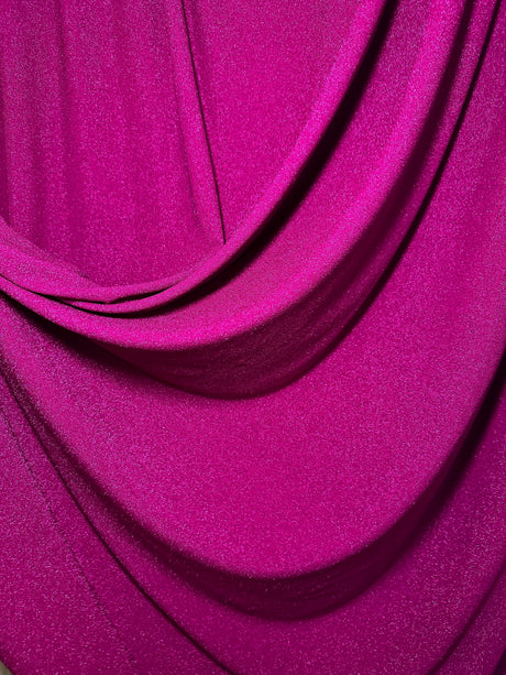 Magenta Stretch Metallic Lurex Knit