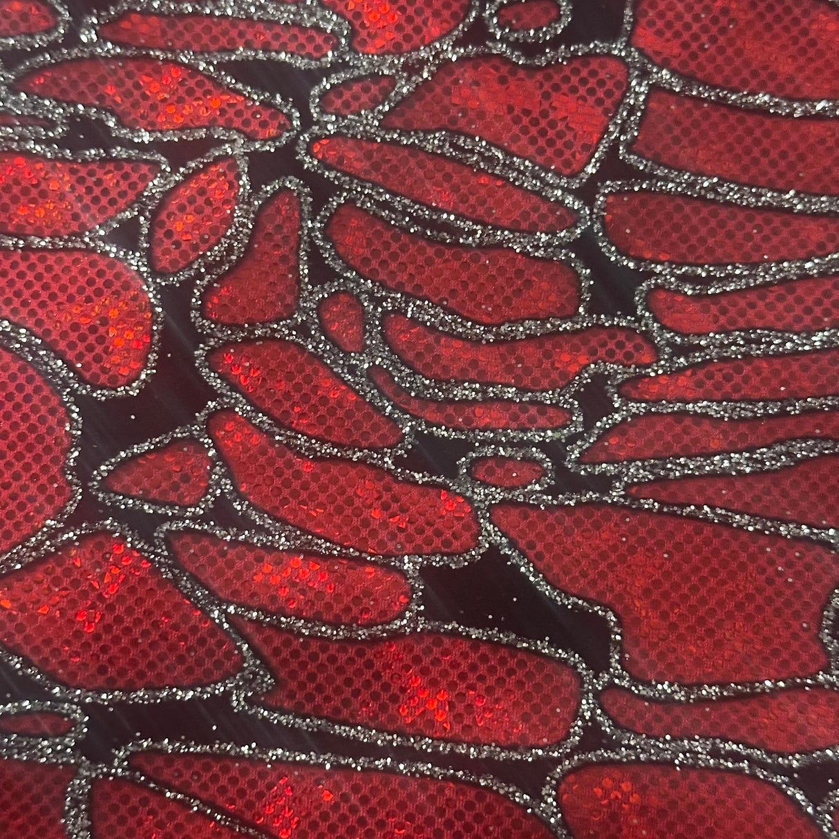 Nylon Spandex Maze Hologram Fabric 60"