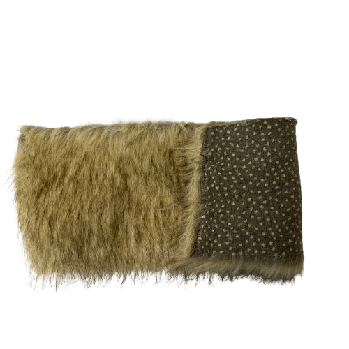 Faux Fur Fabric Wolf Striped 60" Wide