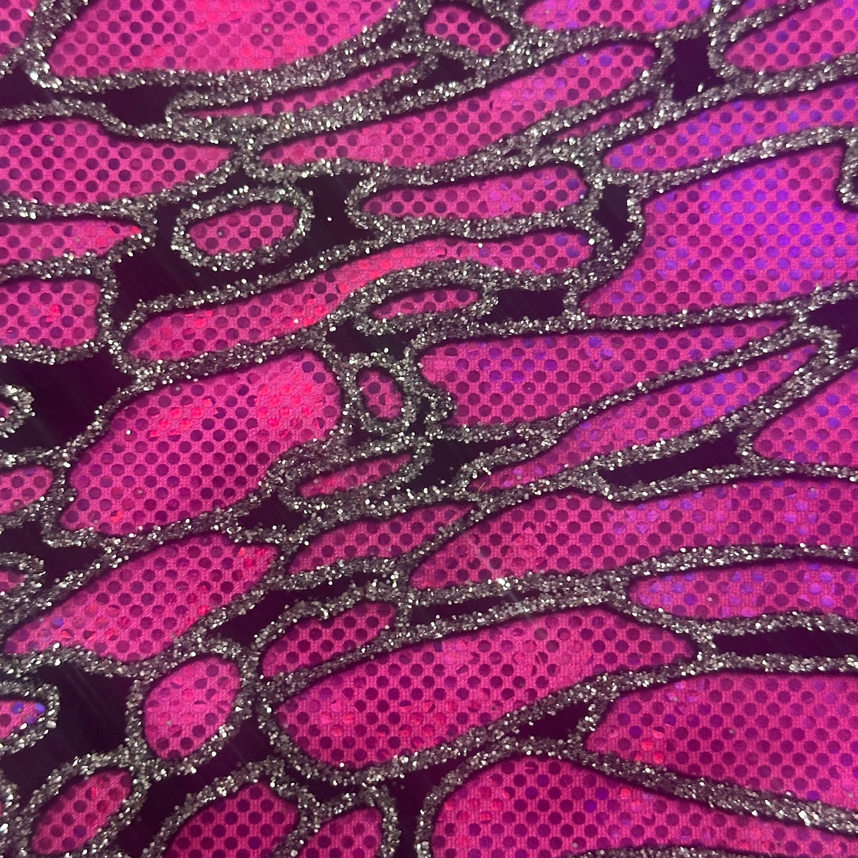 Nylon Spandex Maze Hologram Fabric 60"