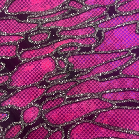 Nylon Spandex Maze Hologram Fabric 60"