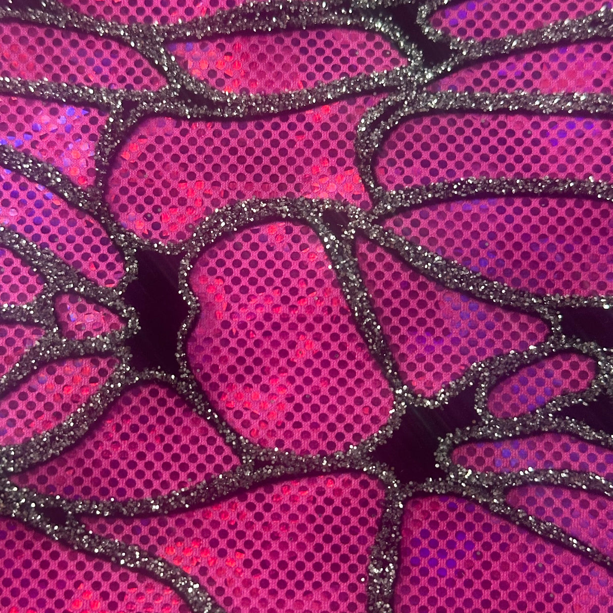 Nylon Spandex Maze Hologram Fabric 60"