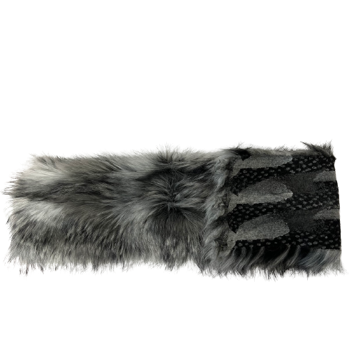 Faux Fur Fabric Wolf Striped 60" Wide