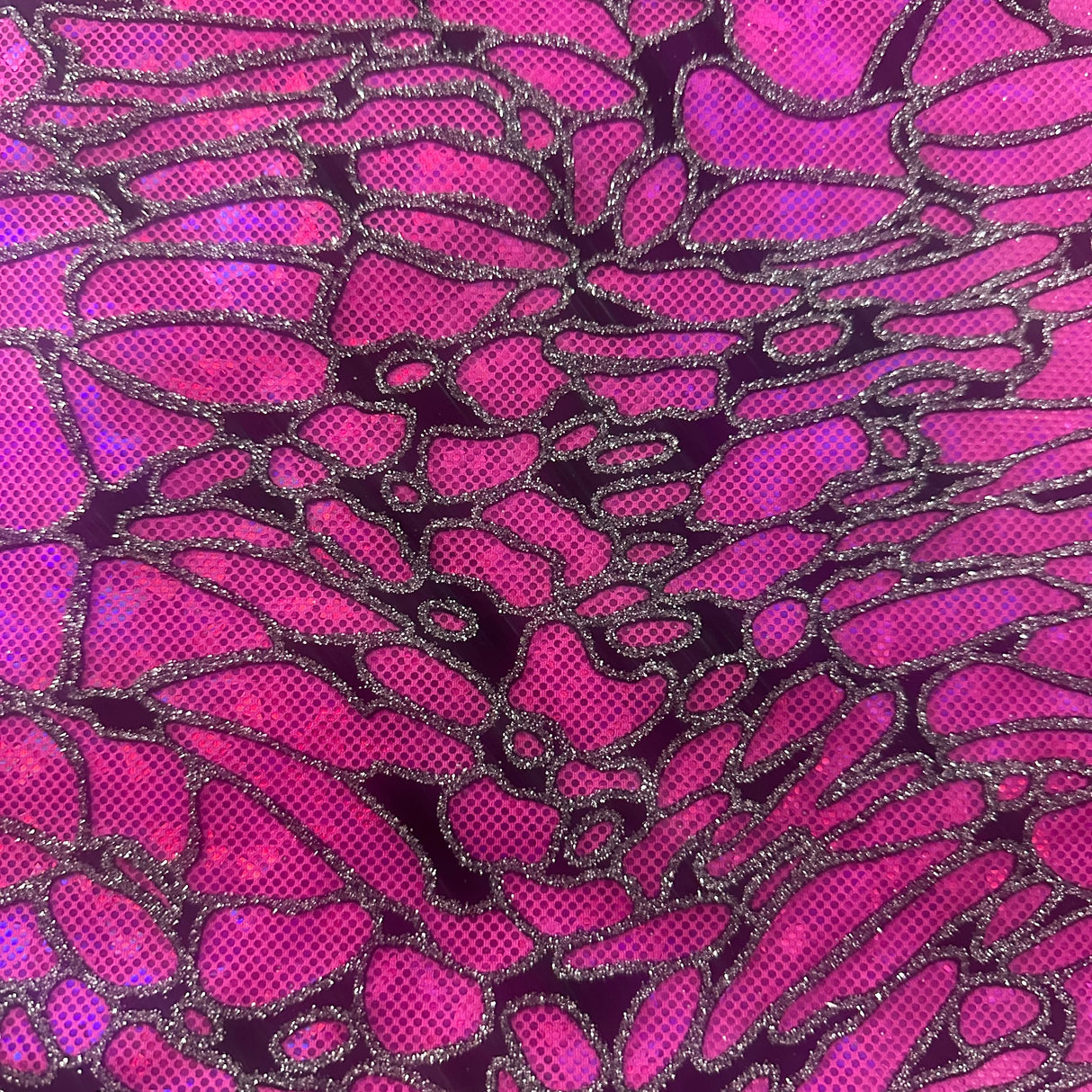 Nylon Spandex Maze Hologram Fabric 60"