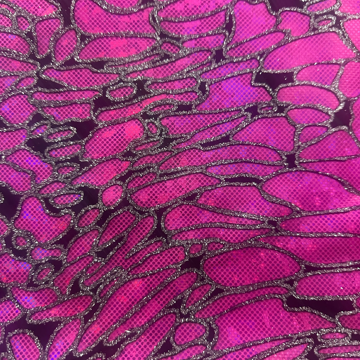 Nylon Spandex Maze Hologram Fabric 60"
