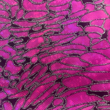 Nylon Spandex Maze Hologram Fabric 60"
