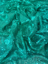Stretch Sequin on Mesh Mint Green