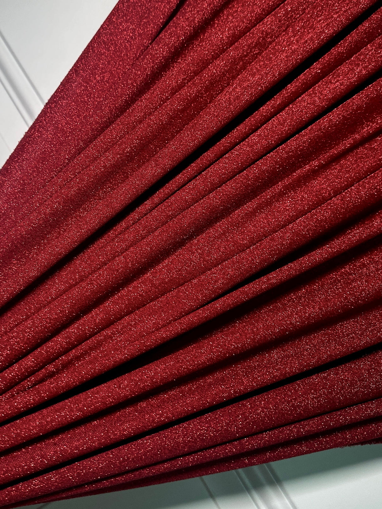 Stretch Metallic Lurex Knit Burgundy