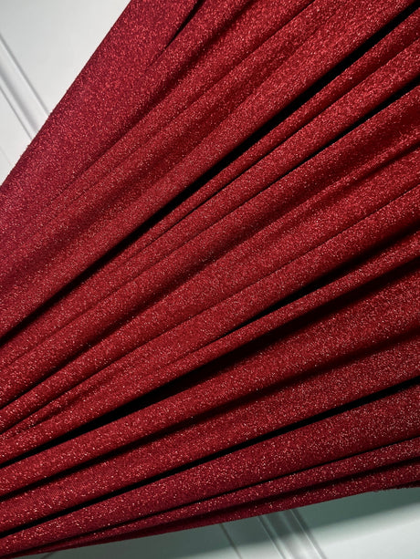 Stretch Metallic Lurex Knit Burgundy