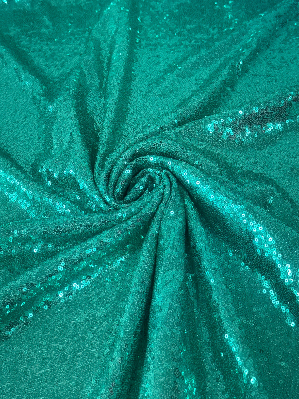 Stretch Sequin on Mesh Mint Green