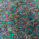 Burnout Stretch Velvet Fabric Multicolor