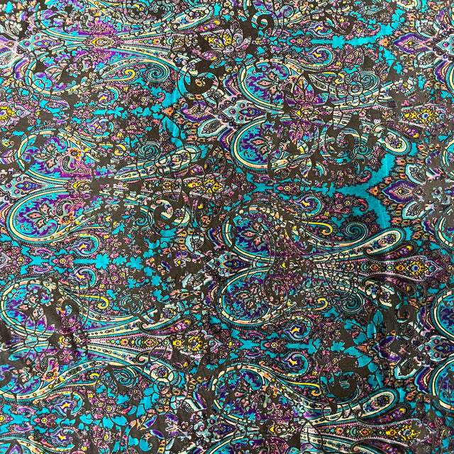 Burnout Stretch Velvet Fabric Multicolor