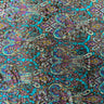 Sur Multicolor Burnout Stretch Velvet Fabric - Multicolor Burnout, 60" Width, 4-Way Stretch, 250 GSM (1 Yard)