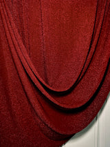 Stretch Metallic Lurex Knit Burgundy
