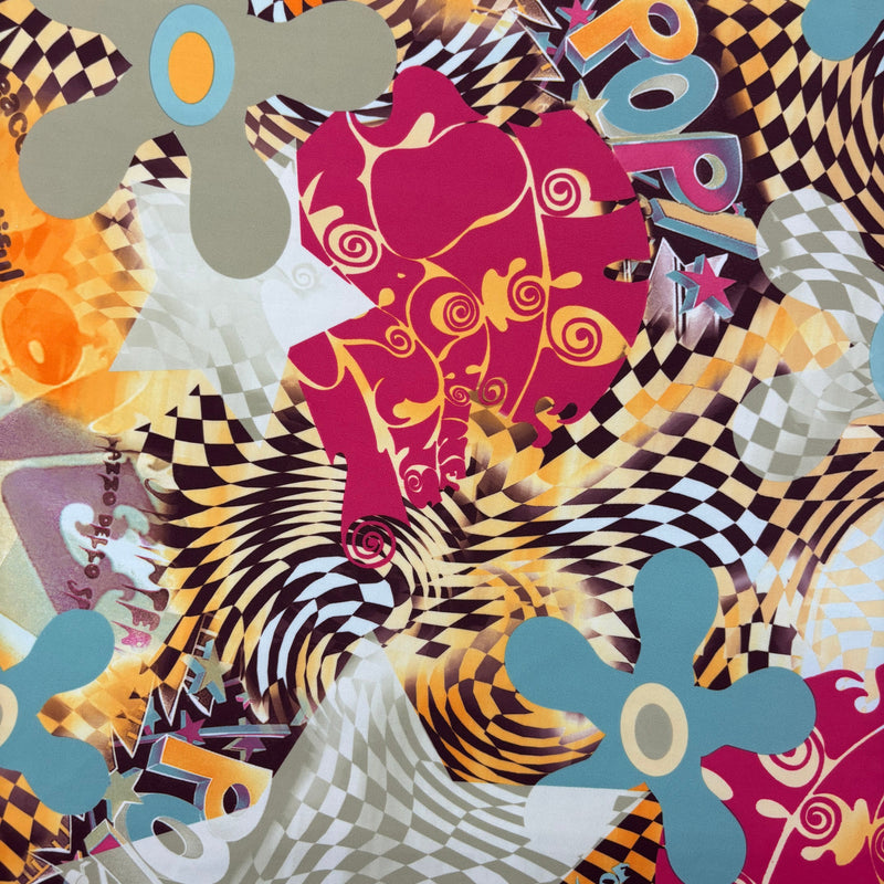 Pop Abstract Print Spandex Fabric - Abstract Print, 58"/60" Width (1 Yard)