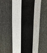 Sunbrella Shade Solution Dyed Acrylic Fabric - Black Vertical Stripes, 47" Width (By The Yard)