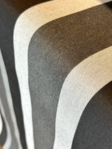 Sunbrella Shade Solution Dyed Acrylic Fabric - Black Vertical Stripes, 47" Width (By The Yard)