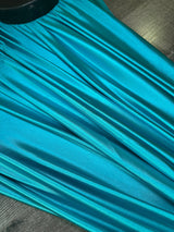 Shiny Nylon Spandex Turquoise