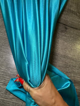 Shiny Nylon Spandex Turquoise