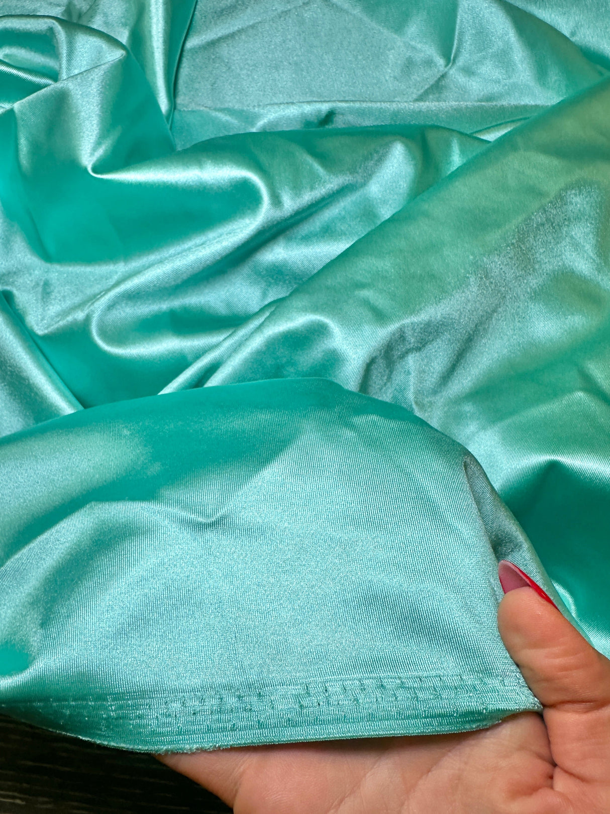 Shiny Nylon Spandex Mint