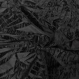 Palm Tree Floral Burnout Stretch Velvet Spandex Fabric - Blue Tie Dye, 60" Width (1 Yard)