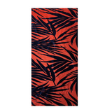 Palm Tree Floral Burnout Stretch Velvet Spandex Fabric - Blue Tie Dye, 60" Width (1 Yard)