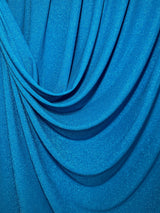 Turquoise Metallic Lurex Knit