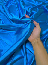 Shiny Nylon Spandex Aqua Blue