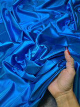 Shiny Nylon Spandex Aqua Blue