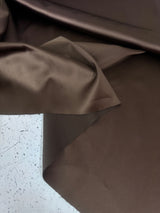 Chocolate Brown Stretch Crepe Back Satin