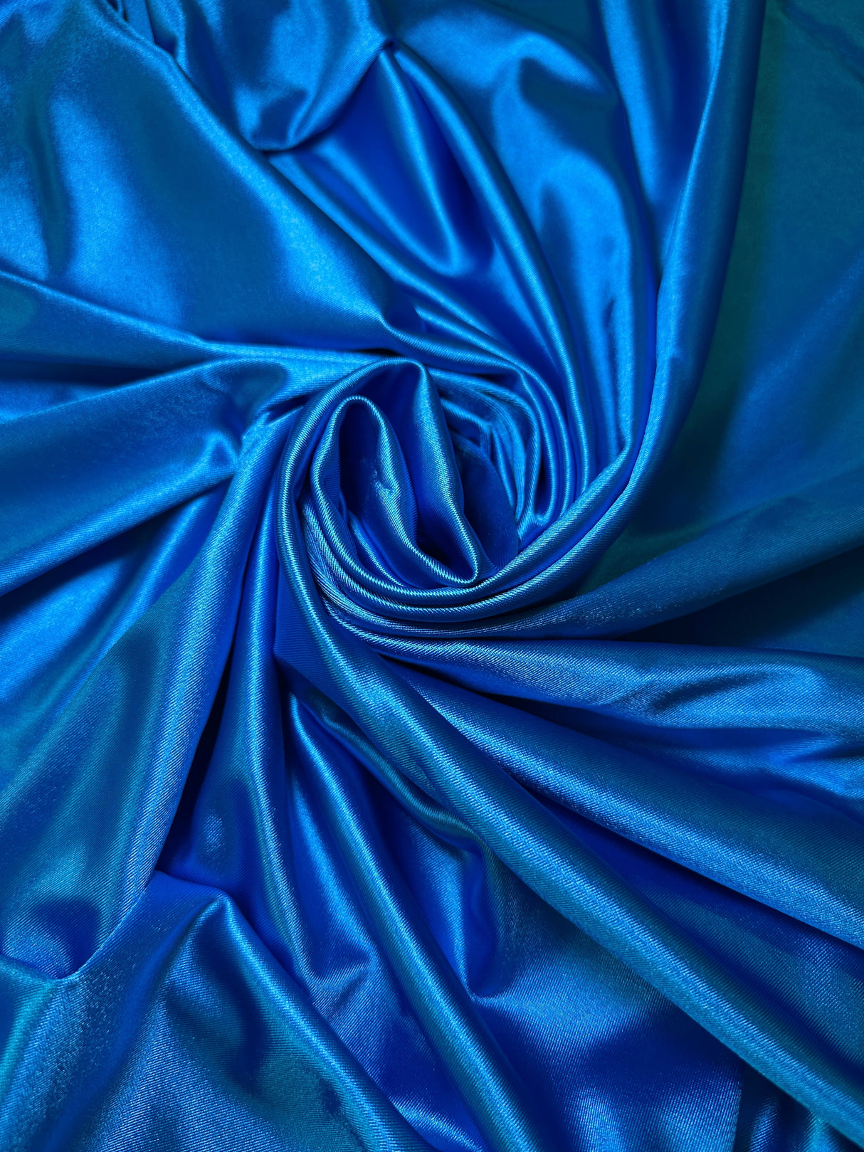 Shiny Nylon Spandex Aqua Blue