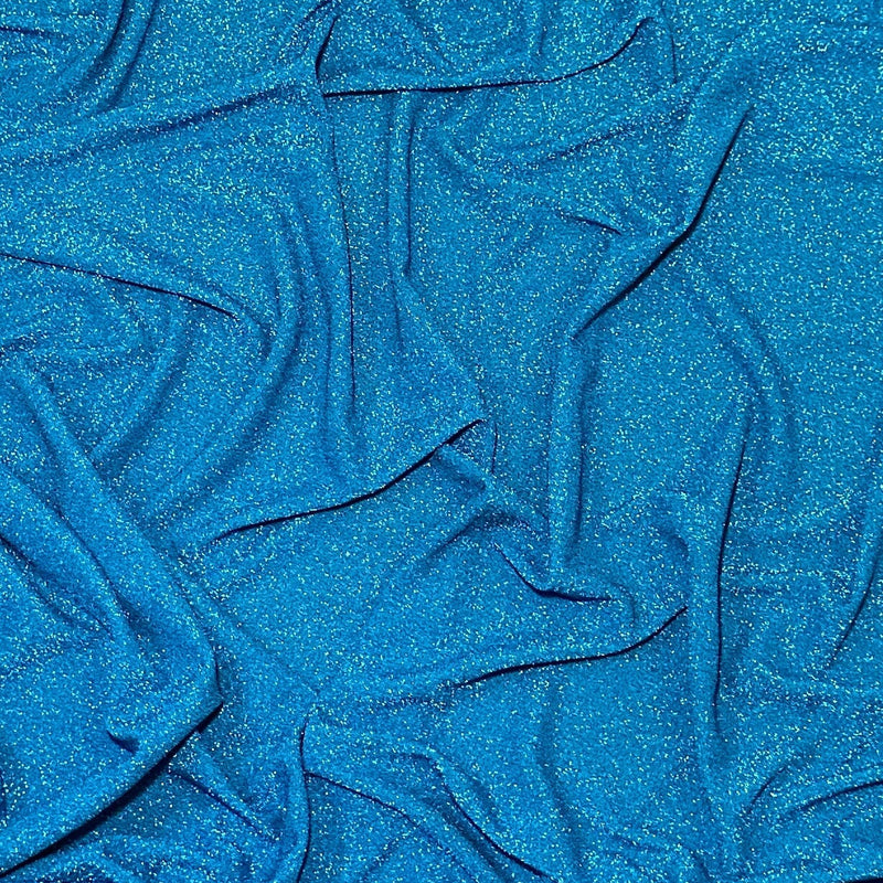 Turquoise Metallic Lurex Knit