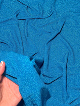 Turquoise Metallic Lurex Knit