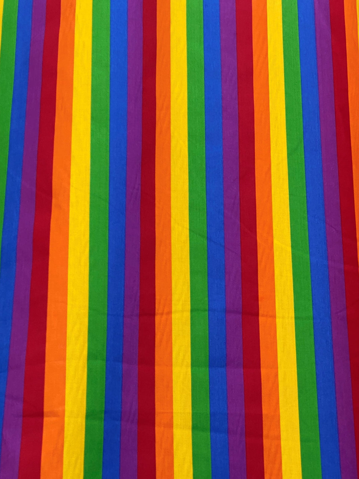 1" Stripe LGBTQ Pride Polyester Cotton Broadcloth Fabric - Horizontal Stripes, 59/60" Width (1 Yard)