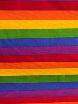 1" Stripe LGBTQ Pride Polyester Cotton Broadcloth Fabric - Horizontal Stripes, 59/60" Width (1 Yard)